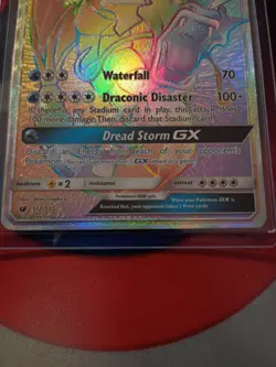 Pokemon Gyarados GX 112/111 SM-Crimson Invasion Secret Rare Full Art Holo - Image 2