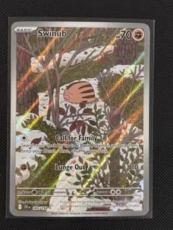 Swinub 165/159 - Pokemon TCG Journey Together Illustration Rare NM - Image 1