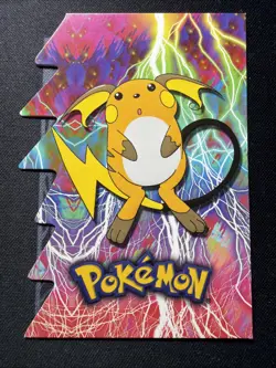2001 Topps Pokemon Embossed Die-Cut Raichu #6 - Image 1