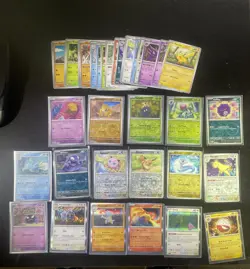 Pokemon Card Lot 40 SV Pokemon 151 Set Cards 5 Holo 12 Reverse 23 Common NM - Image 2