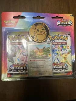 Pokemon TCG Prismatic Evolutions 2 Pack Blister Eevee New Sealed - Image 1