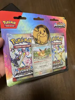 Pokemon TCG Prismatic Evolutions 2 Pack Blister Eevee New Sealed - Image 2