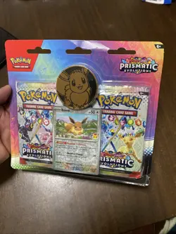 Pokemon TCG Prismatic Evolutions 2 Pack Blister Eevee New Sealed - Image 3