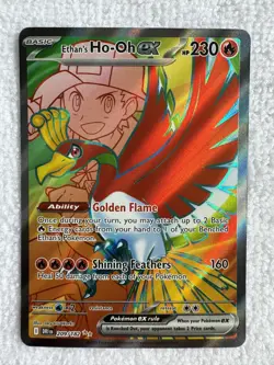 Pokemon Ethan's Ho-Oh EX Ultra Rare Holo 209/182 Sv10 Destined Rivals 230 HP - Image 1
