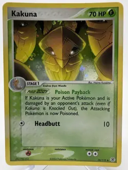 Pokemon Kakuna 36/112 EX FireRed LeafGreen Reverse Holo 2004 - Image 1