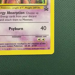 Pokemon Vintage Mewtwo 14/53 Wotc Black Star Promo 2000 - Image 4