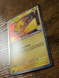 Pokemon TCG Pikachu 051/162 30th Anniversary Stamped 2026 Pokemon Day Promo - Image 2