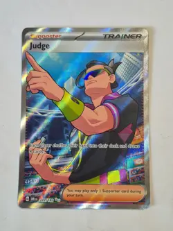 Judge 222/182 Ultra Rare Destined Rivals Pokemon Holo Near Mint - Image 1