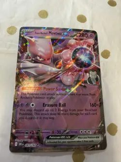 Team Rocket's Mewtwo ex 81/182 - Pokemon TCG Destined Rivals: Holo Ultra Rare NM - Image 1