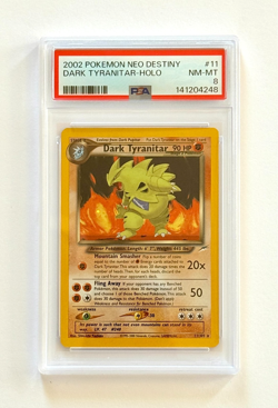 2002 Pokemon Neo Destiny #11 Dark Tyranitar Holo PSA 8 NM-MT Fresh Grade - Image 1