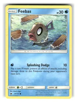 Feebas 26/111 Common Crimson Invasion Pokemon Lightly Played - Image 1