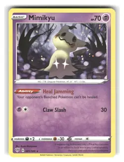 Mimikyu 081/189 Rare Darkness Ablaze Pokemon Near Mint - Image 1