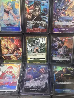 Bandai One Piece Card Game Character Foil Regular 14 Cards Lot Japanese Ace Law - Image 2