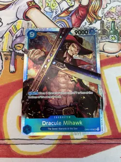 PRE ERRATA Dracule Mihawk OP01-070 Romance Dawn One Piece English - Image 1