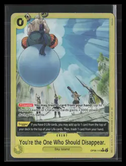 #OP06-115 You're the One Who Should Disappear (Alternate Art) PRB Vol. 2 🔥 - Image 1