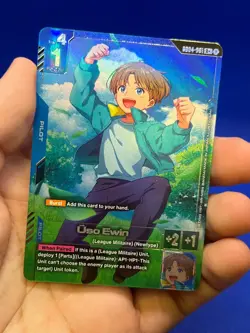 Gundam Card Game Phantom Aria Uso Ewin GD04-081 R+ Rare+ Alternate Alt Art NM - Image 2