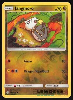 Jangmo-o - 161/236 - Reverse Holo Common - Cosmic Eclipse - Pokemon Card - Image 1