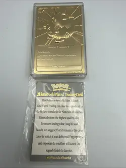 1999 Pokemon Togepi 23K Gold Plated Card w/ COA Certificate + Pokeball - Image 3