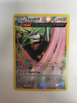 Excadrill (Omega) 97/160 Holo Rare XY Primal Clash Pokemon Card 2015 LP - Image 1