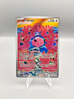 Pokemon Card TCG Flamigo 227/193 Holo Illustration Rare Paldea Evolved Art MP - Image 1