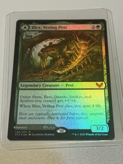 MTG Blex, Vexing Pest Search for Blex, Strixhaven: School of Mages Foil - Image 1