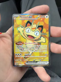 🔥 2026 POKEMON MEOWTH EX FULL ART# 107/088 MEGA EVOLUTION PERFECT ORDER - Image 1