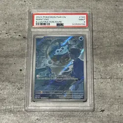 Pokemon TCG: Mantyke 189/182 SV04: Paradox Rift Holo PSA 9 - Image 1
