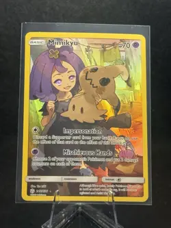 Pokemon TCG Mimikyu with Trainer Acerola 245/236 SM Cosmic Eclipse Holo NM - Image 1