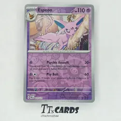 Espeon 033/131 Rare REVERSE HOLO - Pokemon SV: Prismatic Evolutions PRE - Image 1