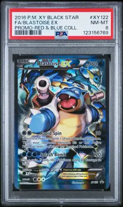 PSA 8 - Blastoise EX XY122 - Black Star Promo 2016 - Pokemon TCG - Image 1