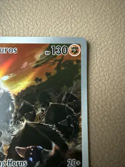 Pokemon Paldean Tauros Illustration Rare 130 HP SV02 Paldea Evolved 218/193 - Image 3