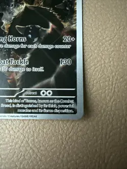 Pokemon Paldean Tauros Illustration Rare 130 HP SV02 Paldea Evolved 218/193 - Image 4