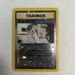 Professor Elm Reverse Holo #3 Best of Game Promo WOTC Pokemon Card NM - Image 1