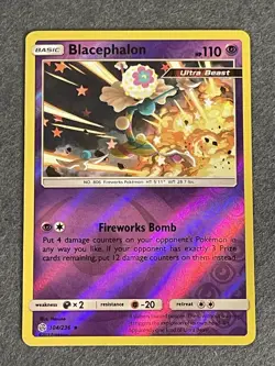 BLACEPHALON REVERSE HOLO RARE 104/236 COSMIC ECLIPSE- NM - Image 1