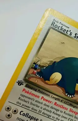 Pokemon Rocket's Snorlax 1st Edition Team Rocket #33 Vintage VG - Image 3