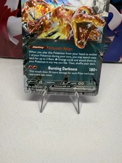 Pokemon Charizard ex 054/091 Paldean Fates Holo Rare Tera Dark NM - Image 3