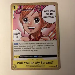 One Piece Will You Be My ServantU Event Nami EB03-060 Heroines Edition English - Image 2