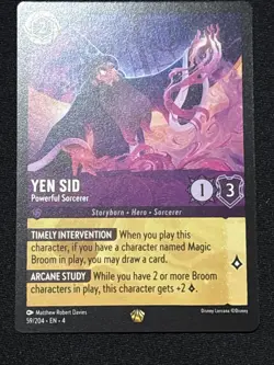 Yen Sid Powerful Sorcerer 59/204 Legendary Disney Lorcana Ursula's Return - Image 1