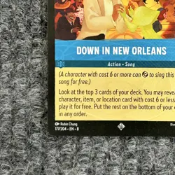 Disney Lorcana Reign of Jafar Down in New Orleans 177/204 Super Rare NM - Image 4