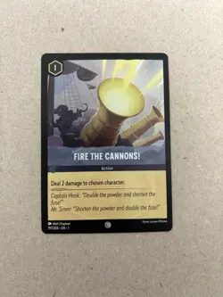 Disney Lorcana The First Chapter - Fire the Cannons! 197/204 - Cold Foil Holo NM - Image 1