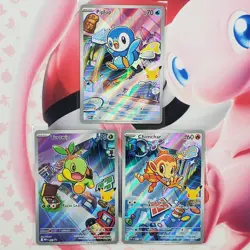Piplup 042 + Chimchar 041 + Turtwig 040 - First Partner Pokemon Cards - #L527 - Image 1