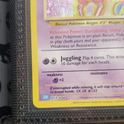 Pokemon Mr. Mime Trading Card Game Classic Holo 013/034 Classic 2023 HP 50 - Image 2