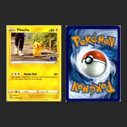 4x Pikachu 027/078 Pokemon GO Set Electric Mouse Pokemon Card Lot NM - Image 3