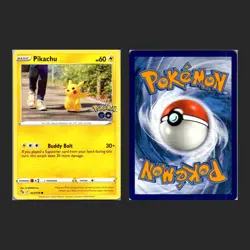 4x Pikachu 027/078 Pokemon GO Set Electric Mouse Pokemon Card Lot NM - Image 5