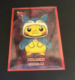 Full Art Team Rocket Pokemon Card Database Pikachu Wearing Snorlax Poncho - Image 1