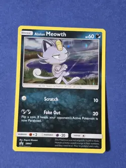 Alolan Meowth SM43 Promo Card - Image 1