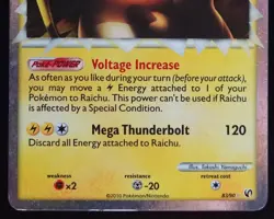 Pokemon Card Raichu Prime 83/90 Undaunted Holo Ultra Rare - Image 2