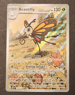 Beautifly 219/217 IR NM 2026 Pokemon Mega Ascended Heroes Illustration Rare Card - Image 1