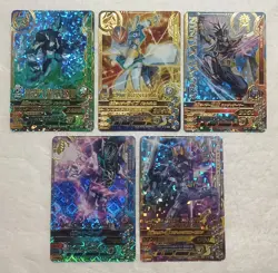 Lot of 5 Japanese Kamen Rider Battle: Ganbarizing Super Rare Card Set - Image 1