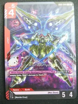 Kshatriya GD01-044 LR Foil - Gundam Card #4EO - Image 1